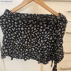 Zara skirt skort floral bow